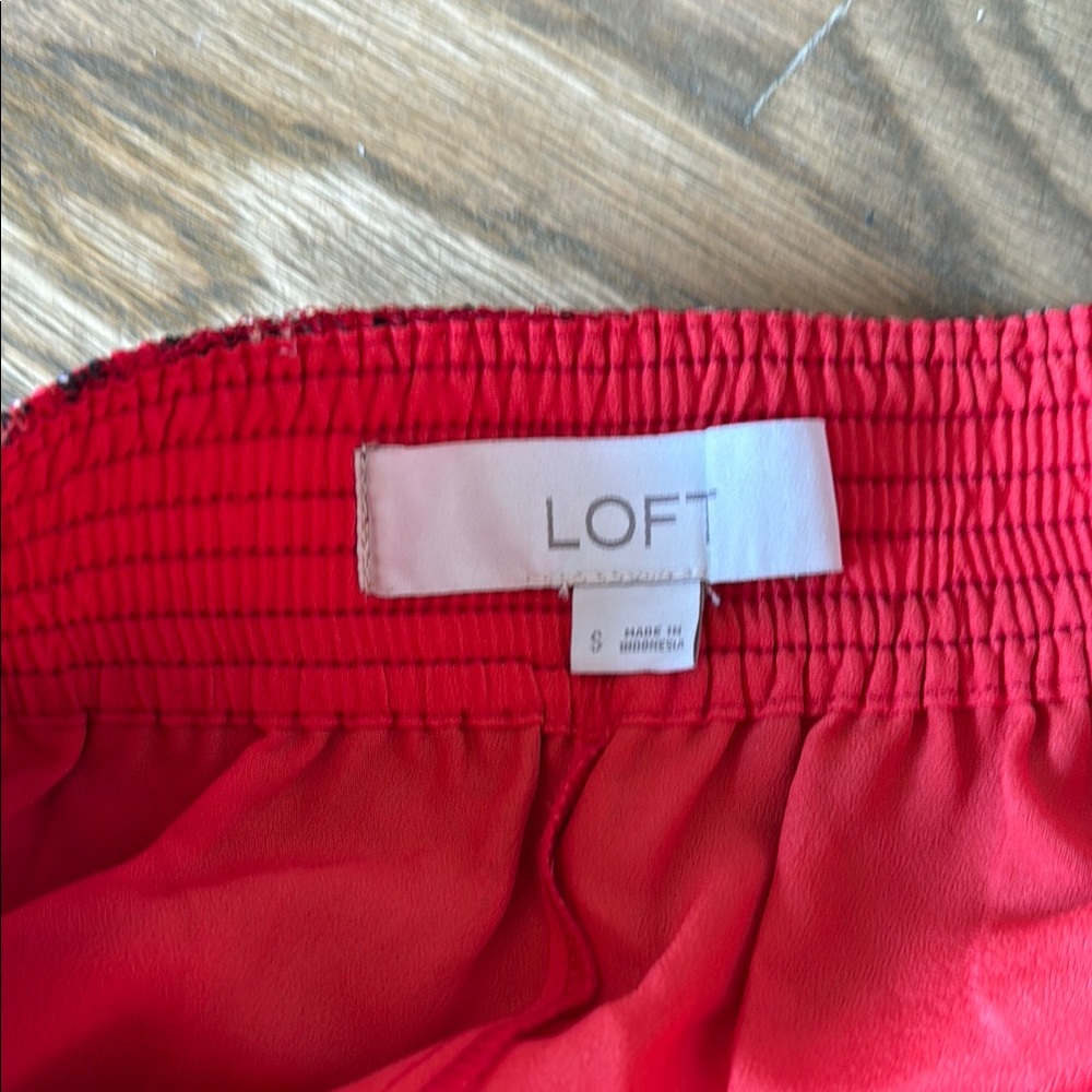 Chic Red Patterned Mini Skirt - image 7